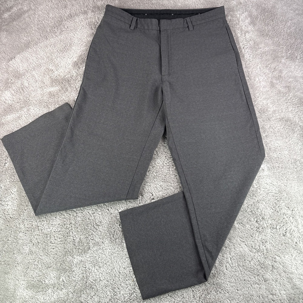 GAP Vintage Wool Dress Pants Mens 34x30 Gray Classic Fit Stretch Slacks USA